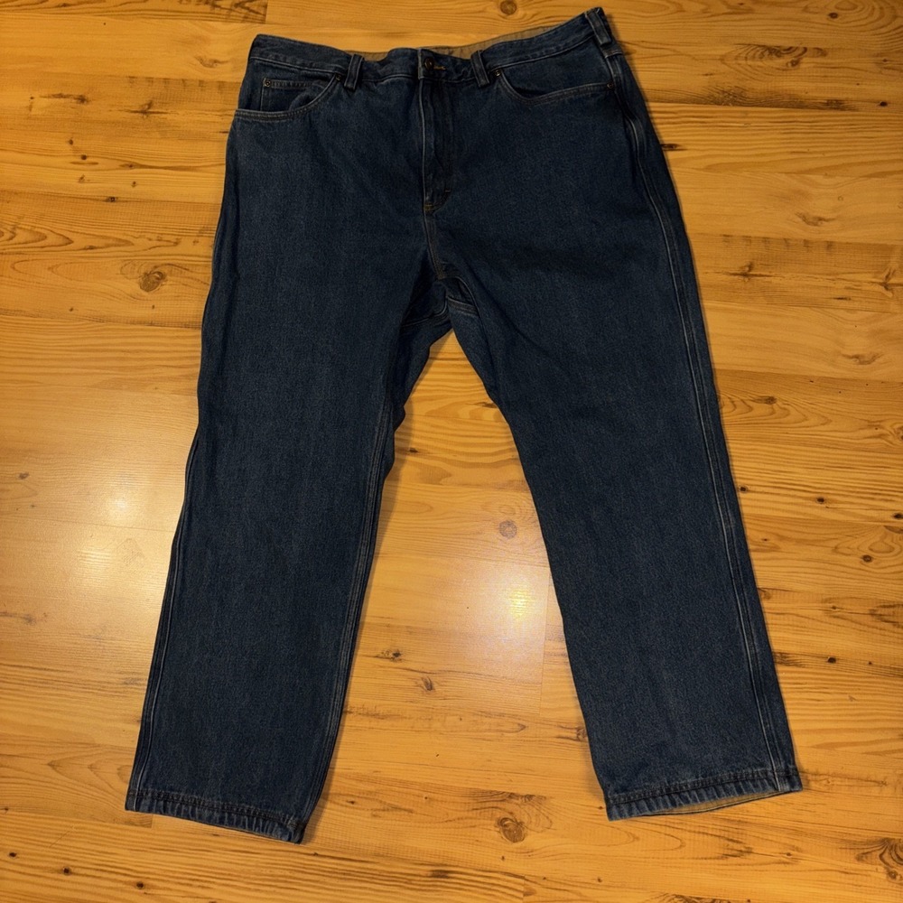 Duluth Trading Men's Jeans 42 x 30 Cotton Flannel Lined Rugged Gorpcore Outdoors